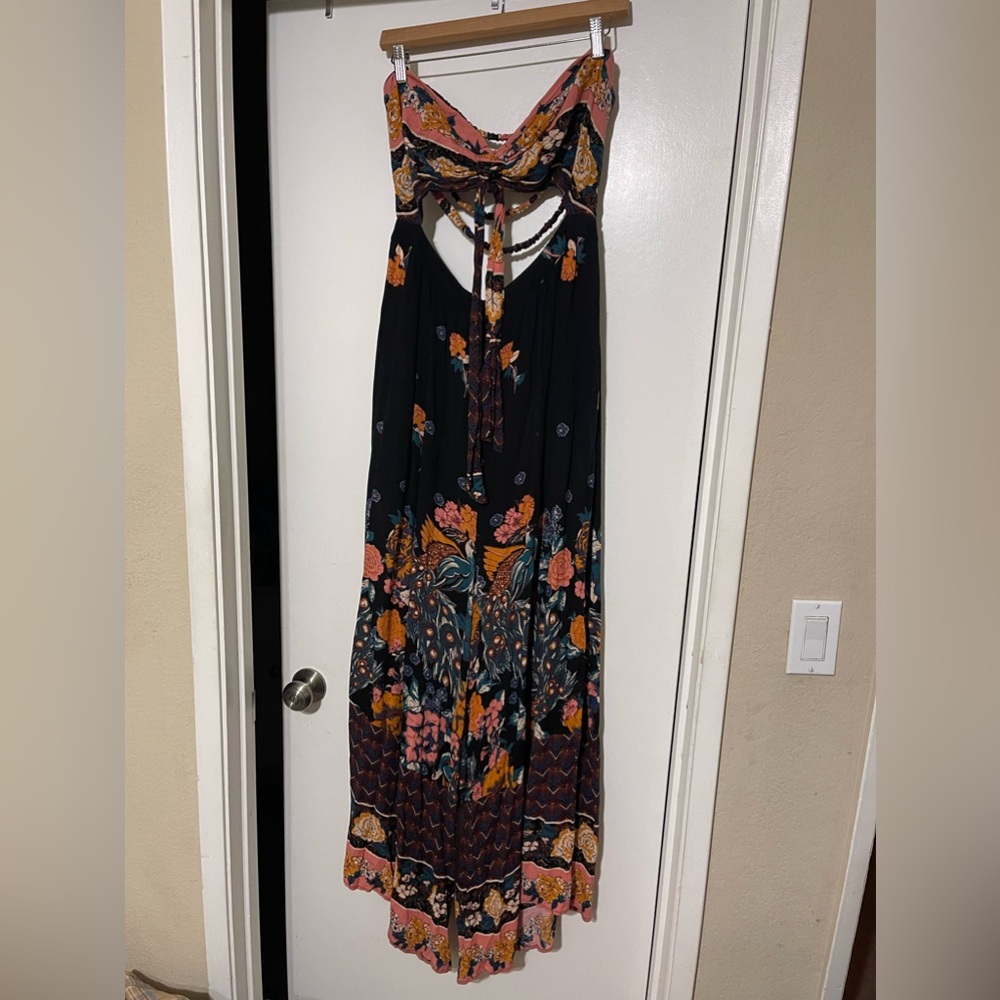 Free people Bali strapless jumpsuit size XL